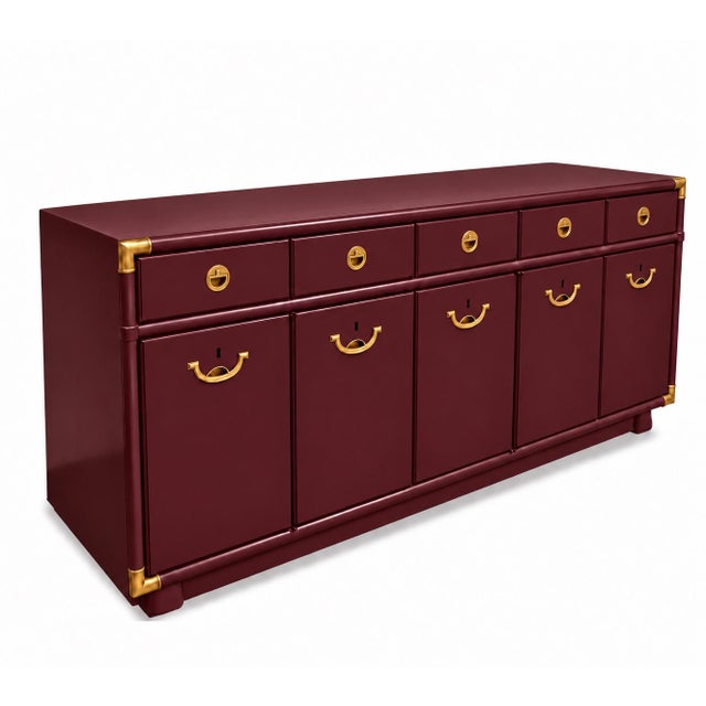A beautiful American-made vintage sideboard (1970) from Drexel’s sought-after Accolade collection, refinished in a custom...