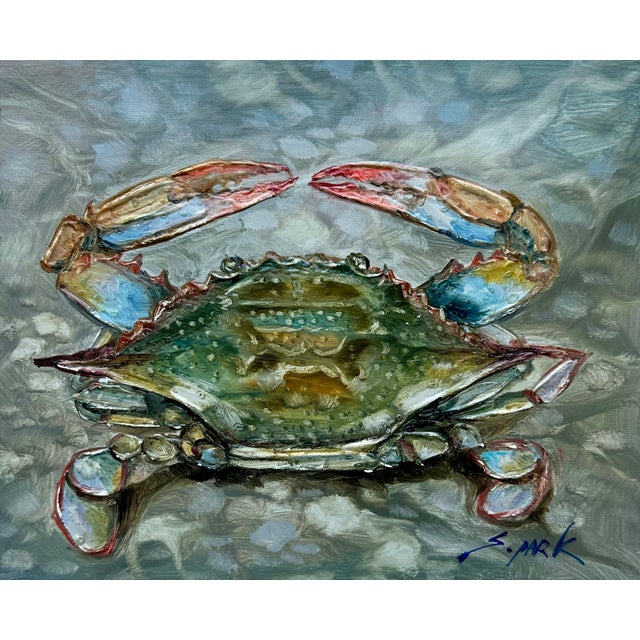 Original oil painting by the artist S. Park on unstretched canvas, measuring 8 x 10". Painting features expressive...