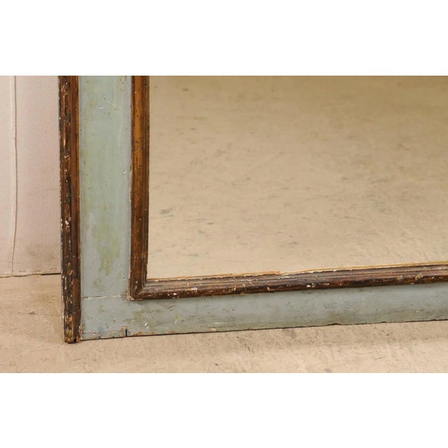 19th Century Italian Mirror with Landscape Painting For Sale - Image 10 of 13