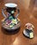 A beautiful, authentic vintage Italian Capodimonte porcelain double-handled urn vase complete with its matching removable...