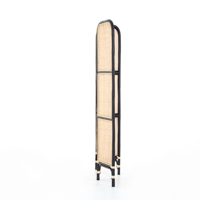 Sundara Rattan Screen, Black | Chairish