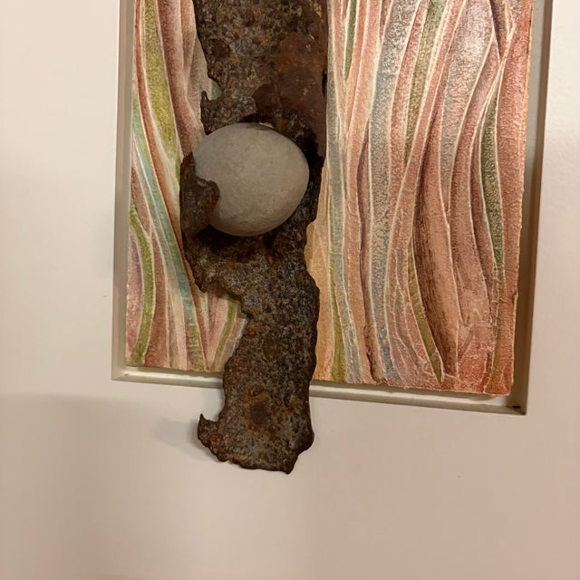 Patricia Hood “Salvage Song” Mixed Media Assemblage on Wood Panel For Sale In Seattle - Image 6 of 12