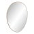 1960s Giò Ponti Style Mid-Century Modern Brass Italian Oval Wall Mirror For Sale