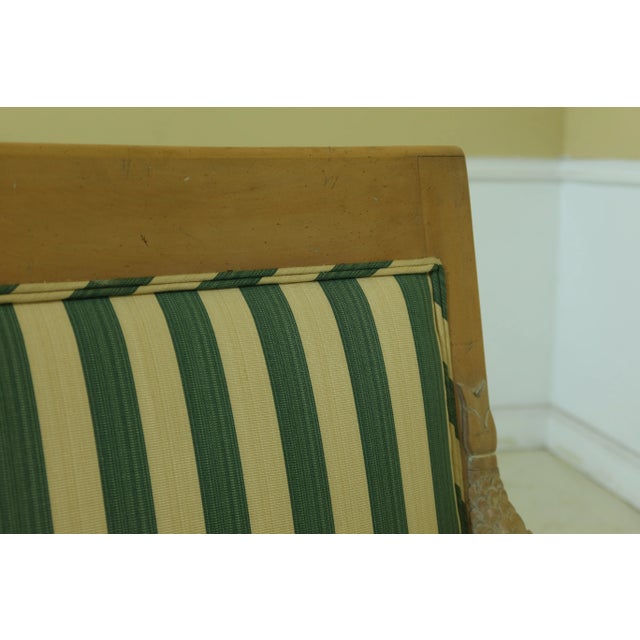 Textile Set of 6 Neoclassical Dolphin Arm Chairs For Sale - Image 7 of 12