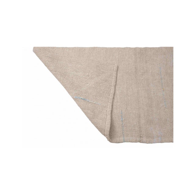 Modern Vintage Turkish Hemp Kilim Rug - 5`10" X 7`9" For Sale In Los Angeles - Image 6 of 6