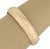 This authentic estate wide band bangle bracelet is crafted in solid 14k yellow gold with a glossy polished finish. The...