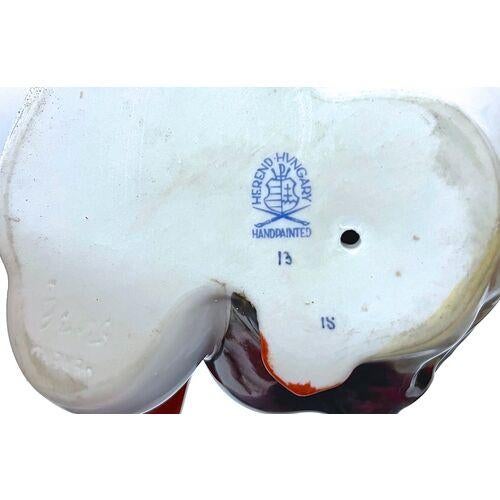 Antique Herend Intertwined Duck Figurine For Sale In Atlanta - Image 6 of 6