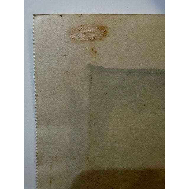 Henry Emil Salloch Original Watercolor on Paper St. Kilian's Chapel Werthem Germany. 1934. For Sale - Image 4 of 8