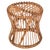 Mid-Century French Riviera Stool in Rattan and Woven Wicker, 1960s For Sale