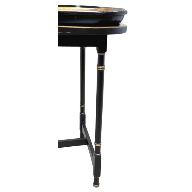 Antique Papier Mache Tray on Stand, 1875 For Sale - Image 14 of 16