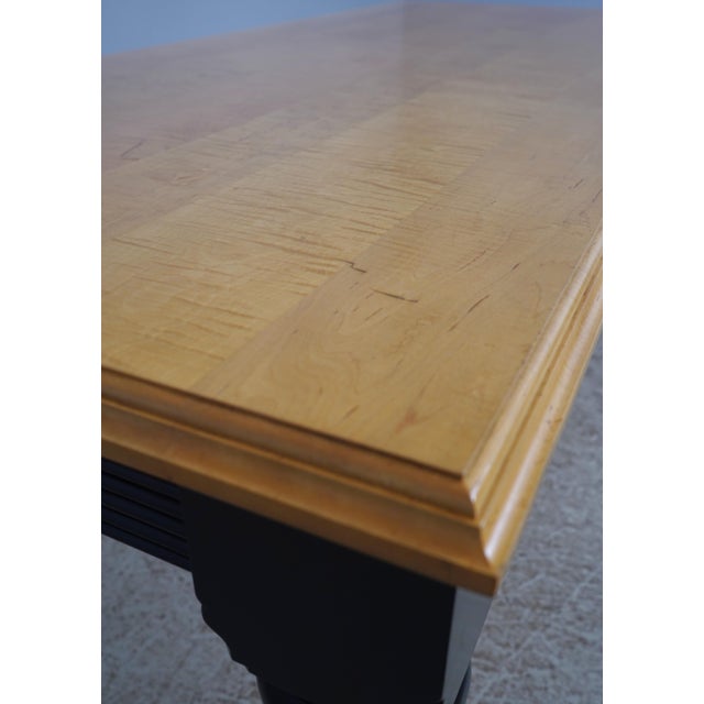 Large Tiger Maple Country Style 1 Drawer Desk For Sale - Image 10 of 17