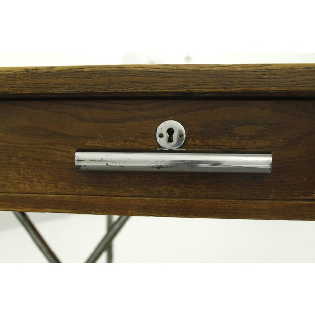 Vintage Bauhaus Desk in Oak, 1930s For Sale - Image 10 of 18
