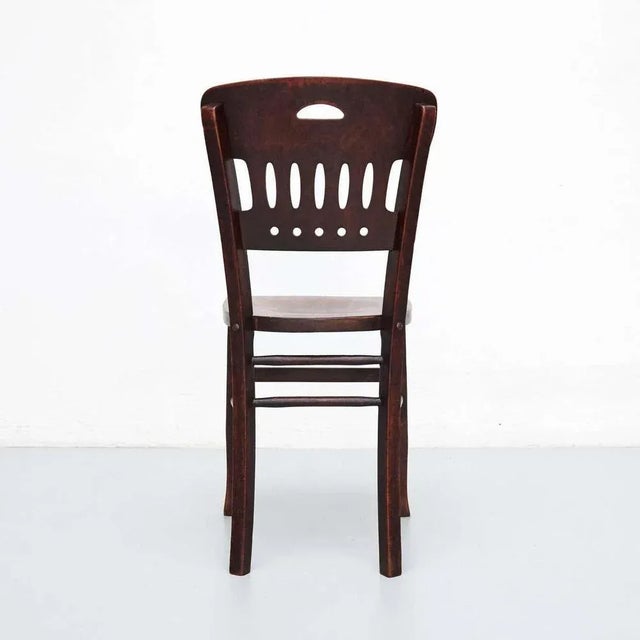 Vintage Wood Bistro Chairs from Luterma, Set of 12 For Sale - Image 4 of 12