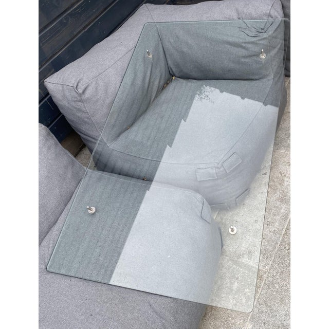 Gray Tubular Glass and Wood Coffee Table with Drawer from Ikea, 1990s For Sale - Image 8 of 18