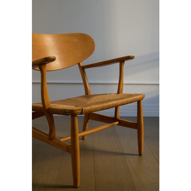 Hans Wegner Lounge Chair, Model No. Ch-22 by Carl Hansen & Son, Denmark, 1951 For Sale - Image 11 of 12