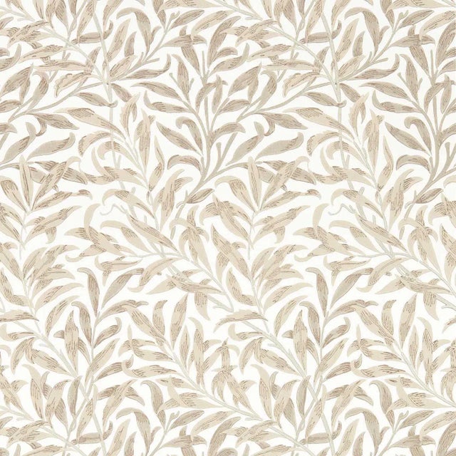 Morris & Co Willow Boughs Wallpaper in Linen - a Sample For Sale