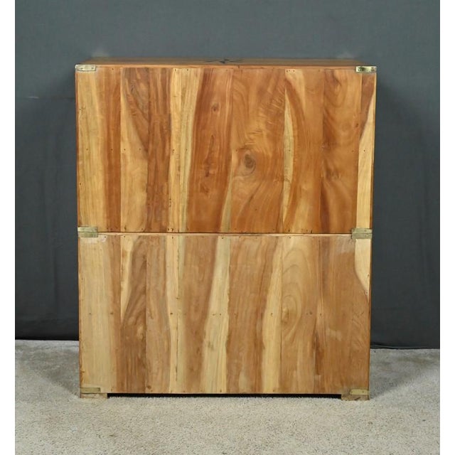 20th Century Mahogany Marine Chest of Drawers, India For Sale - Image 18 of 18