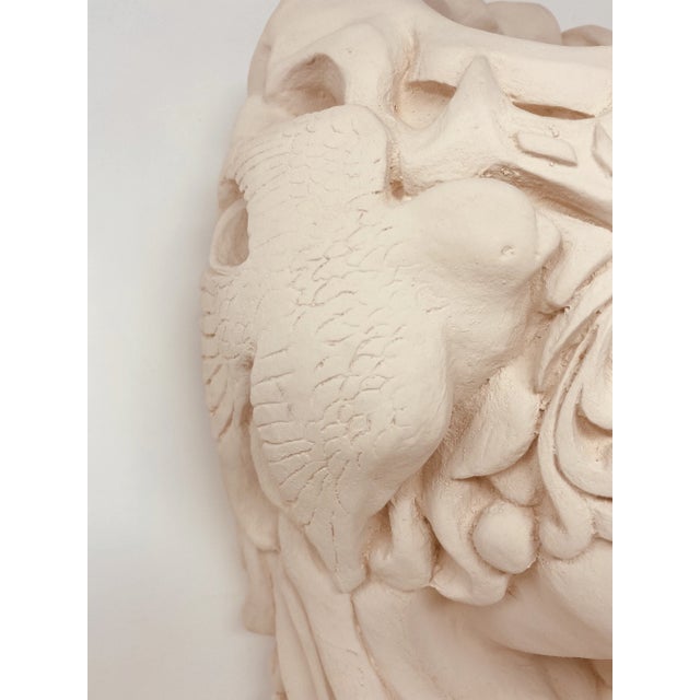 Sculpture Materials Hand Sculpted Clay Goddess Wall Mounted Planter For Sale - Image 7 of 11