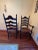 Antique French Country Ladderback Chairs With Rush Seats, Pair, Late 19th Century For Sale - Image 9 of 11
