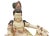 Chinese Reclining Guanyan Made Of Bone & Bone Tiles 14" H X 17 1/2" W X 7 1/2" D