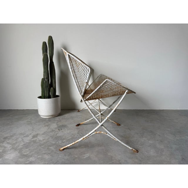 1960’s Vintage Maurizio Tempestini for Salterini “Clamshell” or “Orange Slice” Outdoor Settee For Sale In Miami - Image 6 of 11