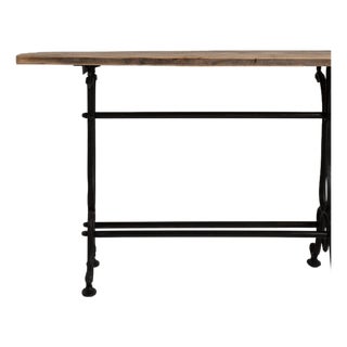 19th Century France Black Iron Console Table For Sale