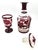 Bohemia Bohemian Style Ruby Red Crystal Decanter & Goblet, Set of 2 Pieces For Sale - Image 4 of 8
