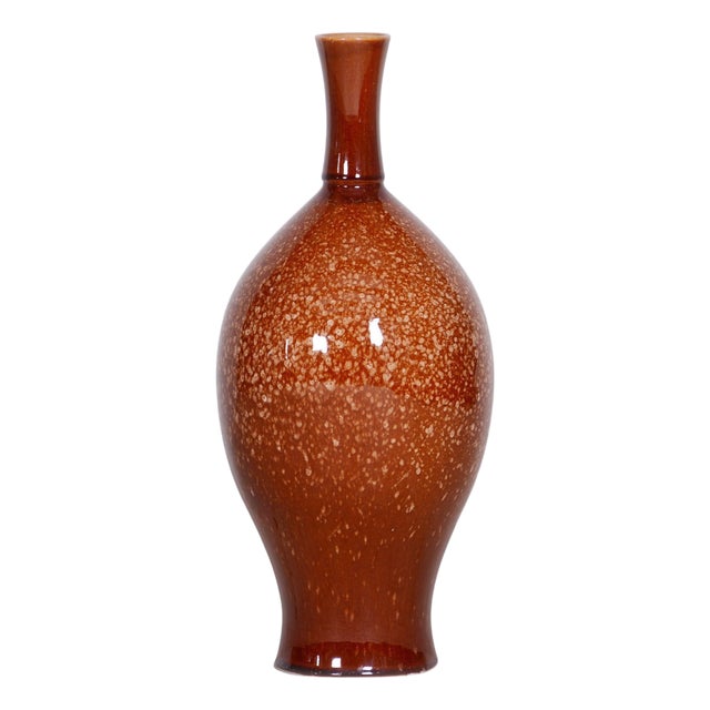 Bauhaus Vase in Glazed Ceramic, Czechia, 1950s For Sale