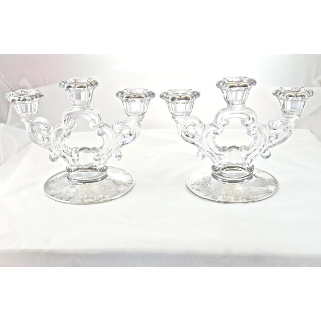Sterling Overlay Crystal Candle Holders A Pair Chairish