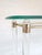 Console Table in Acrylic and Glass with Gold Metal, 1980s For Sale - Image 6 of 10