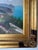 Brown Vintage Mediterranean Coastal Oil on Canvas Painting - Framed For Sale - Image 8 of 13