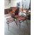 Iron chair with orange woven plastic seat and back. To be restored. There are three originals from the 1960s, as shown in...