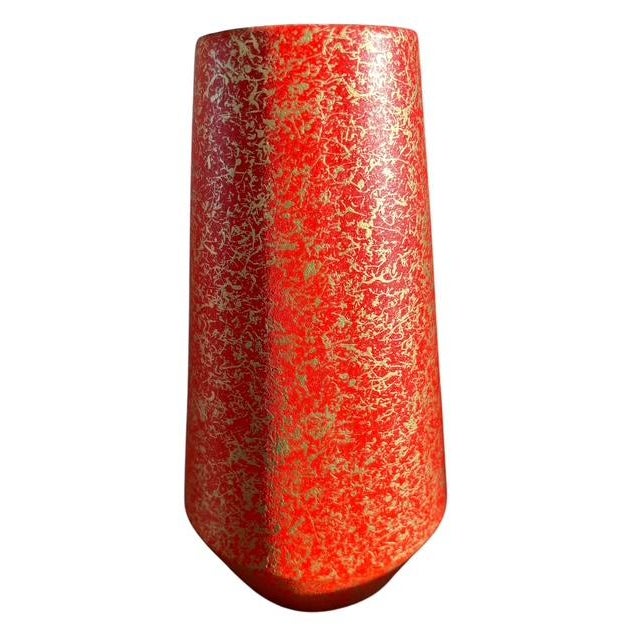 Red MCM Shawnee Kenwood Kashani Pottery, 14-Pcs, Red-Gold, Labels, Collectible For Sale - Image 8 of 9