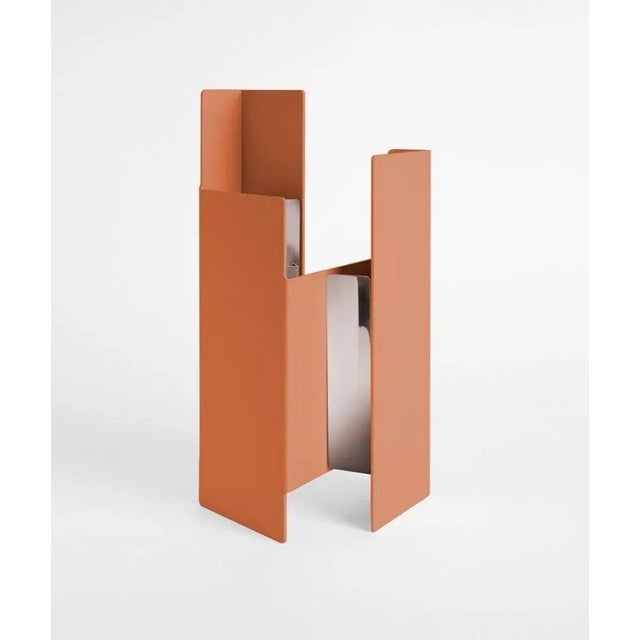 Cotto Fugit vase by Mason Editions. Dimensions: 12 × 15 × 34 cm Materials: Iron Colours: Sage green, petrol green, light...
