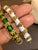 Enamel Bangle / Bracelet pair one White one Green in 18 Kt Yellow Gold 75 gm For Sale In New York - Image 6 of 18