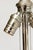 Wood 1950's Murano Seguso Turquoise Ribbed Glass Lamps With Nickel Silver for Marbro Lamp Co. For Sale - Image 7 of 10