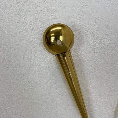 Gio Ponti Brass Theatre Wall Sconce Light by Gio Ponti, Italy, 1950s For Sale - Image 4 of 18