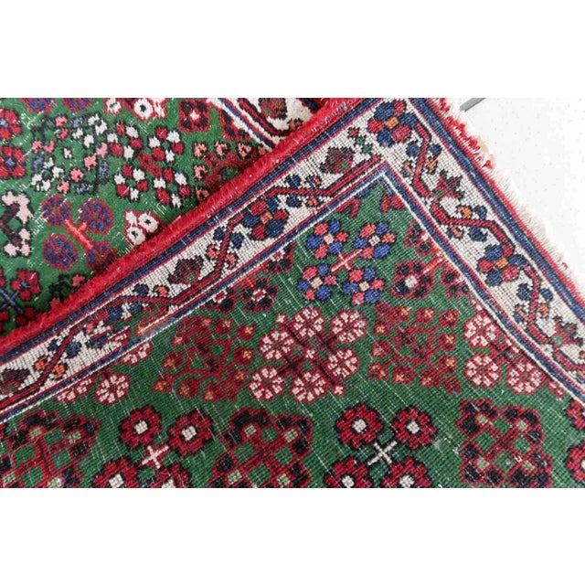 1930s Handmade Antique Persian Joshagan Runner 1.8' X 4.8' For Sale - Image 10 of 12
