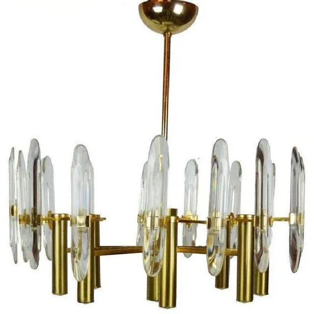 1970s Gaetano Sciolari 8 Light Chandelier For Sale In Miami - Image 6 of 6