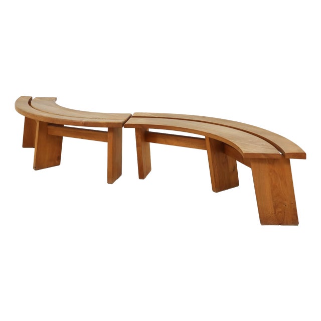 Model S38A Curved Benches by Pierre Chapo, France, 1965 For Sale