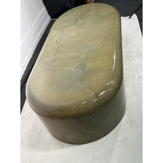 1970s Modernist Sculptural Goatskin Coffee Table Attributed to Karl Springer For Sale - Image 11 of 13