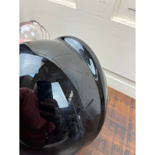 Perfume Bottle Retail Counter Display Large Poison Christian Dior Paris Black W Clear Stopper For Sale - Image 9 of 11