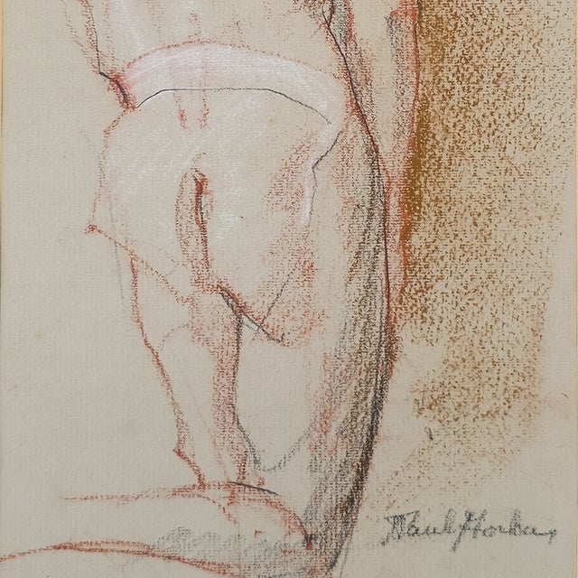 Study of a Male Nude - Paul Horbay, C. 1940s For Sale - Image 4 of 6