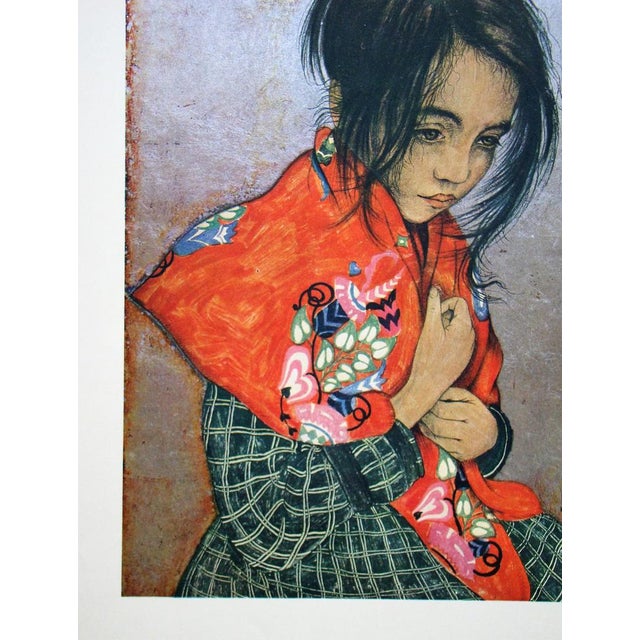 After Walter Sauer, Portrait d’enfant, 1930, Chromotype Etching For Sale - Image 6 of 14