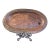 Vintage Hand-Hammered Oval Tray by Marsar Arte Y Cobre, Puerto Vallarta, Mexico For Sale
