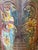 Vintage Hand-Carved Tree of Dreams Wood Barn Door Wall Panel With Peacock & Sunflower 84x36 For Sale - Image 4 of 7
