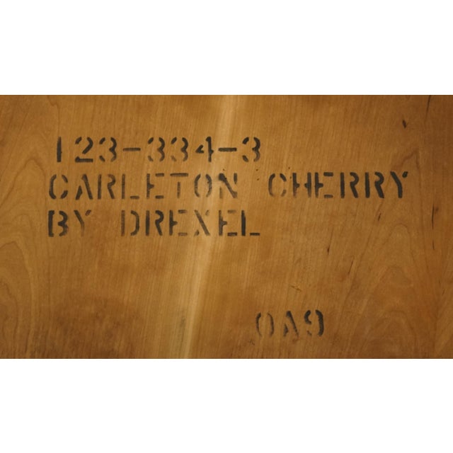 Late 20th Century Drexel Heritage Carleton Cherry Collection Traditional Queen Anne Style Dining Table For Sale - Image 12 of 12