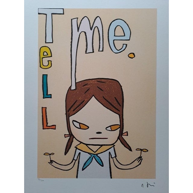 Nara Yoshitomo "Tell me" Limited Edition Lithograph (After) Limited Edition Lithograph of 300 - Numbers signed in Pencil....