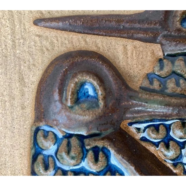 Mid-Century Danish Wall Relief Plate by Marianne Starck for Michael Andersen Bornholm For Sale - Image 14 of 18