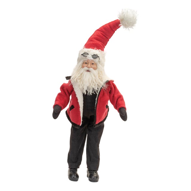 Plush Snow Suit Santa 27.75" For Sale